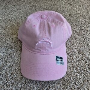 NEW Reebok Los Angeles Chargers Hat Womens OSFA Pink Cotton NFL Slouch Cap